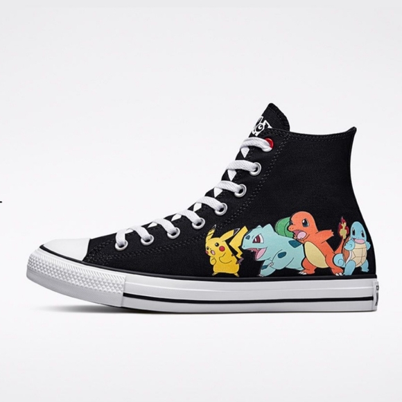 Converse x Pokémon Chuck Taylor All Star High Tops Youth Size 3 - Picture 2 of 11